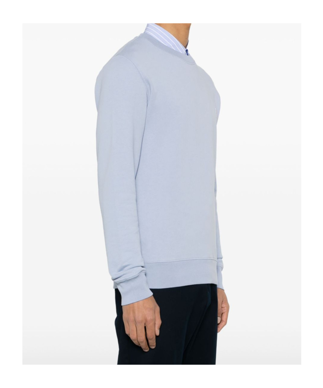 MAISON KITSUNÉ MAISON KITSUNÉ CHILLAX FOX PATCH CREWNECK SWEATSHIRT