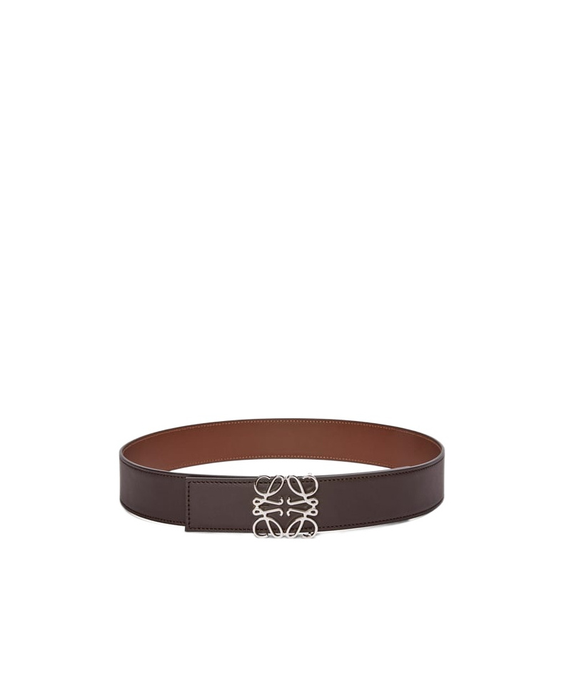 Loewe Men Reversible Anagram Belt In Brown