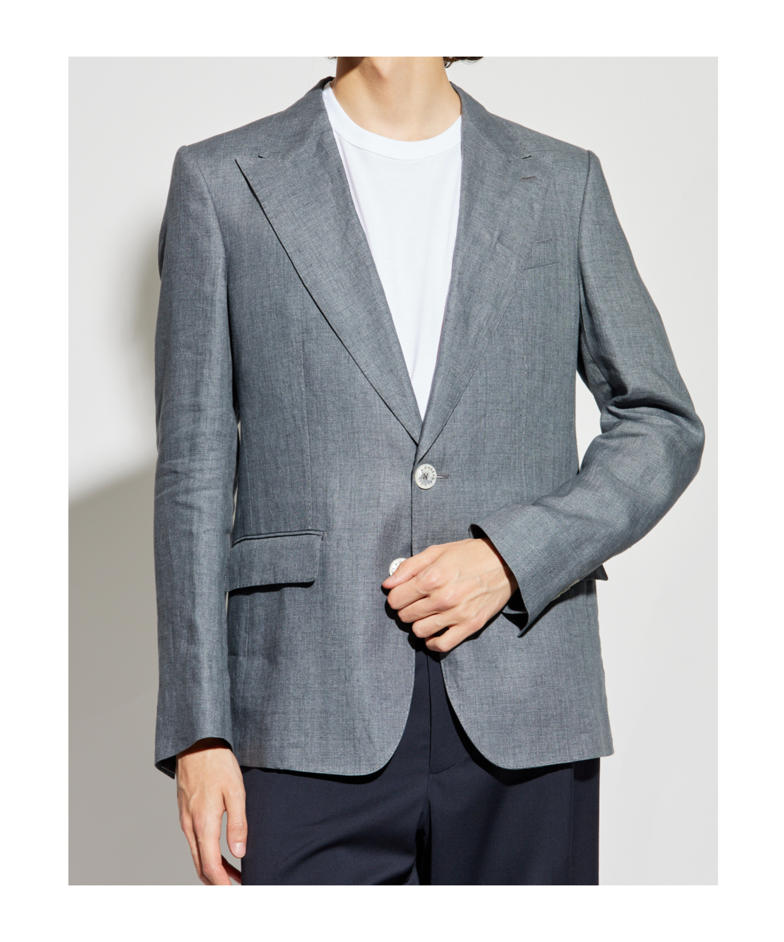 Dolce & Gabbana Single-breasted Blazer In Gray