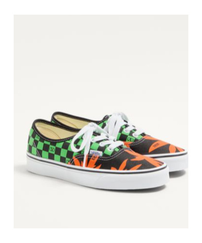 Valentino Garavani And Vans Low-top Fabric Trainer With Vlogo Checkerboard Print And Tropical Leaves In Black