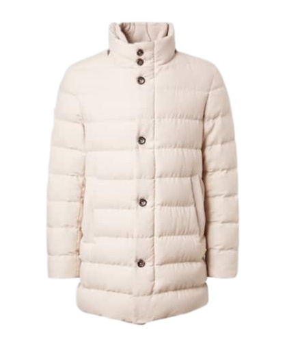Herno Turtleneck Down Jacket In Neutral