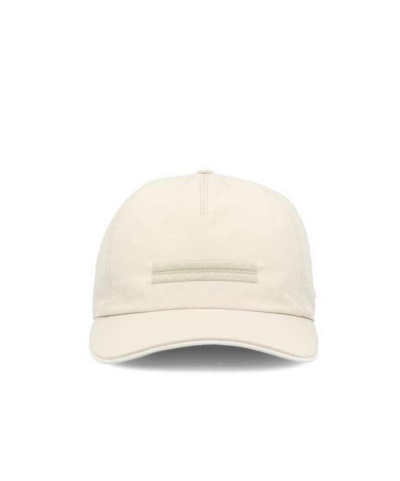 Zegna Logo Baseball Cap In White