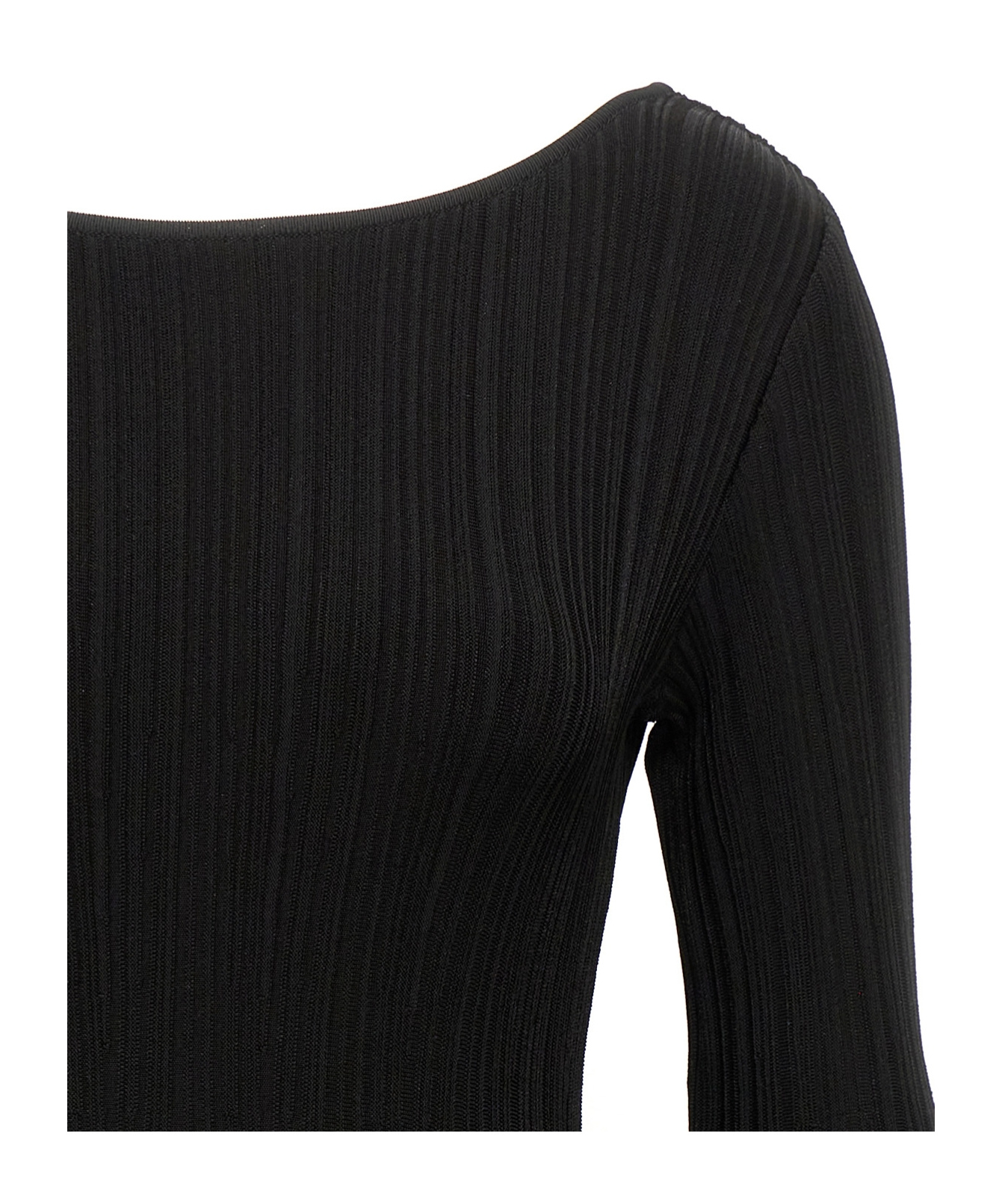 Shop Antonino Valenti Long-sleeved Dress In Black