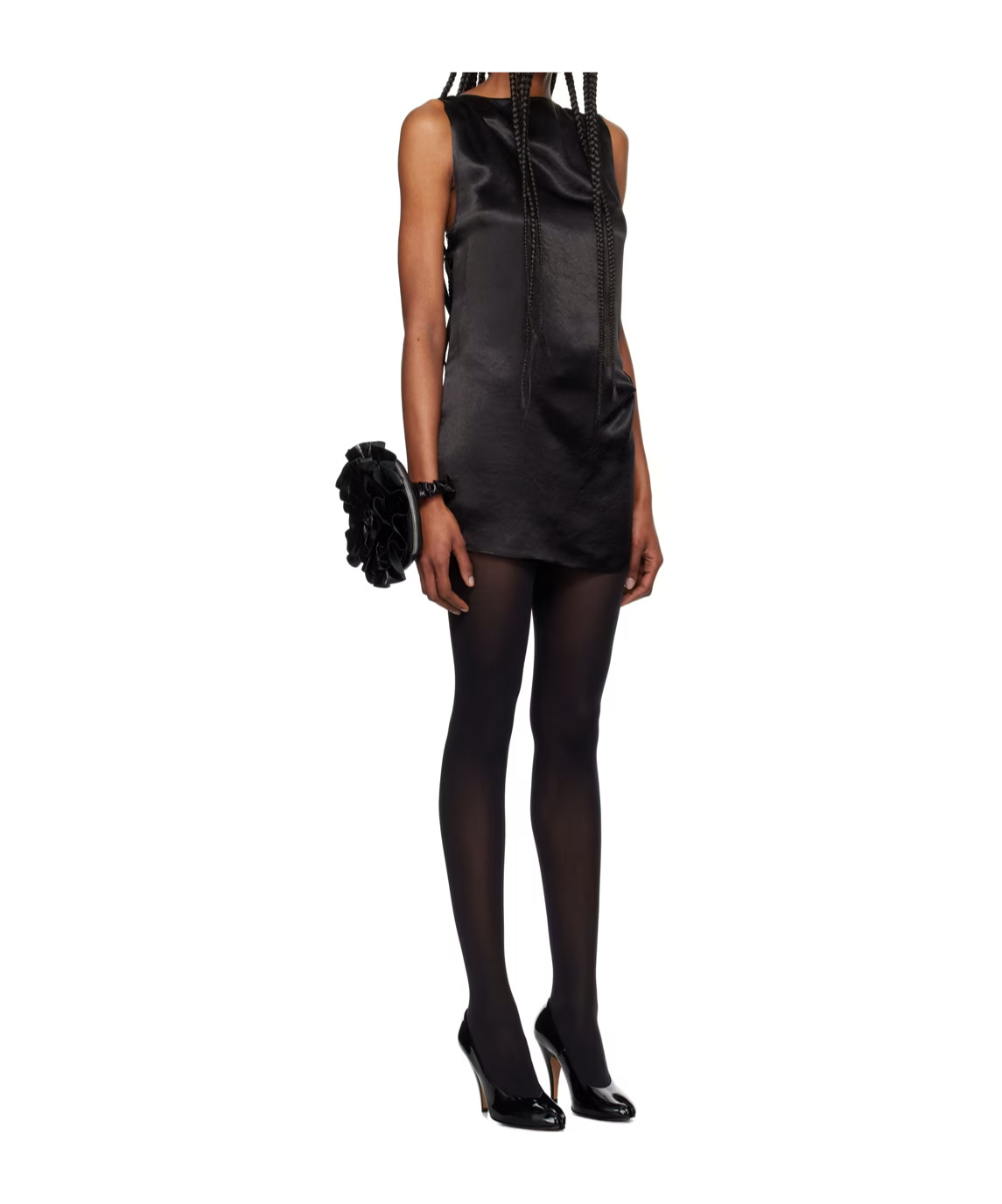 Jean Paul Gaultier Corset Laced Satin Minidress