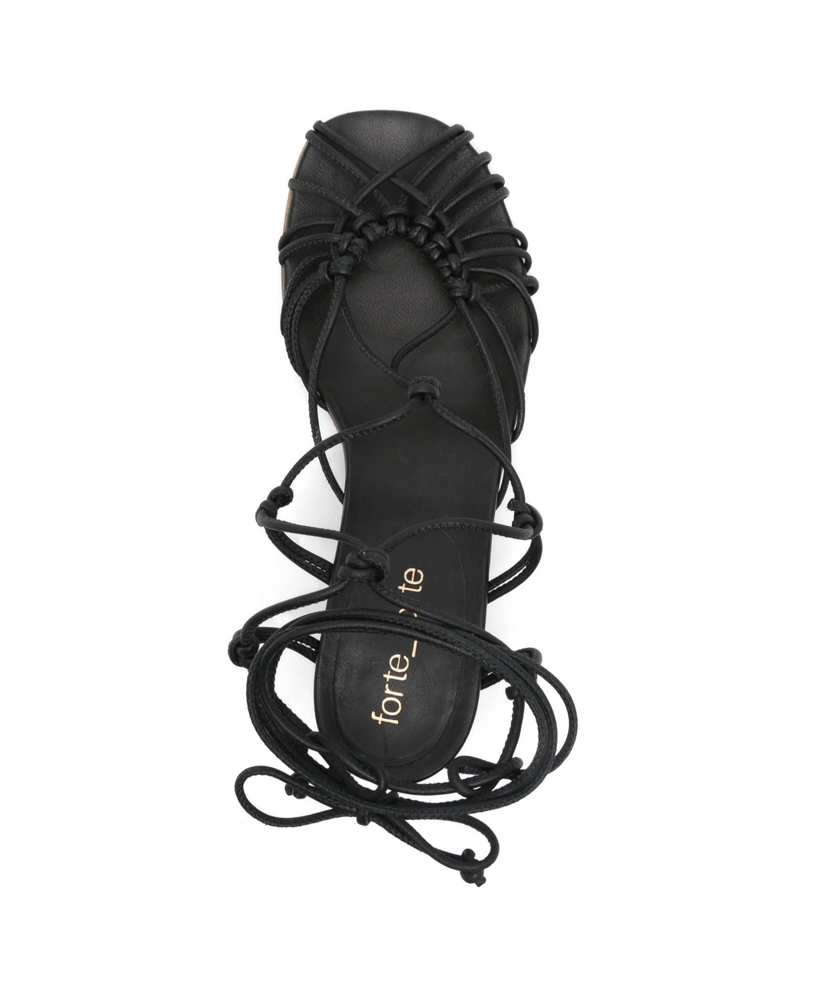 Shop Forte Forte Multi-way Strappy Sandals In Nero