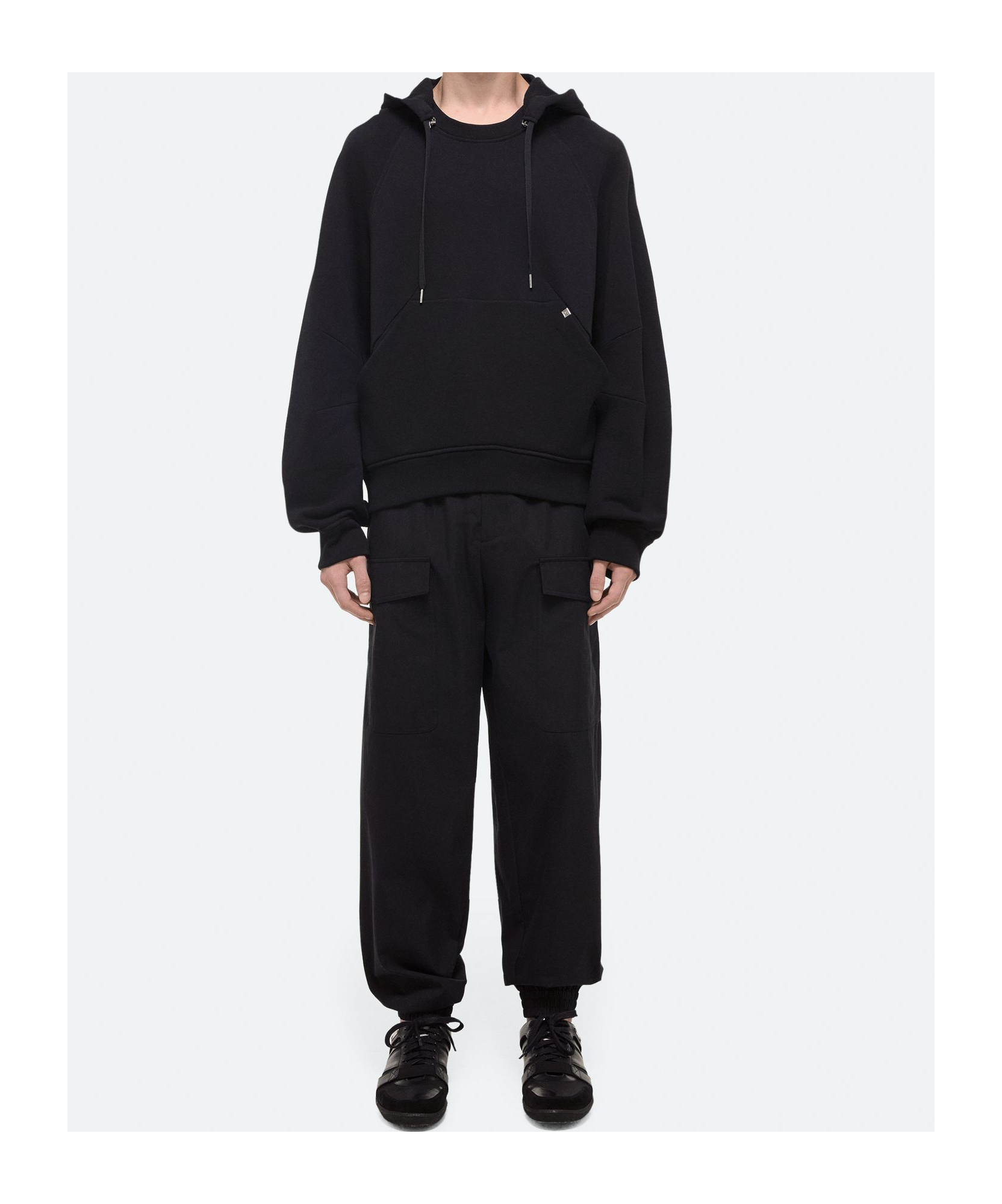 Helmut Lang Apex Zippered Hoodie In Black