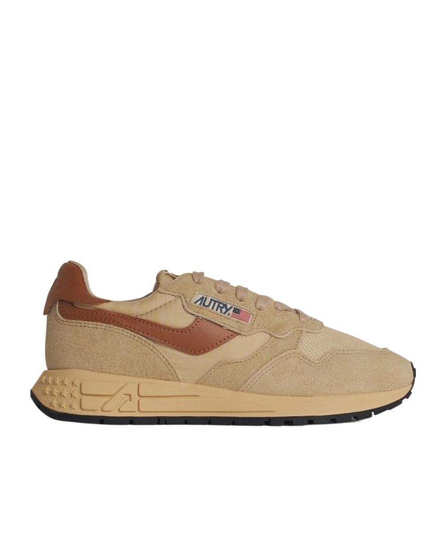 Autry Laced Sneakers In Nude