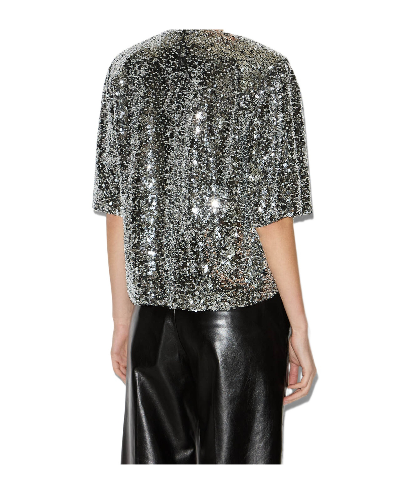 Isabel Marant Helga Sequin Embellished Sweater In Metallic