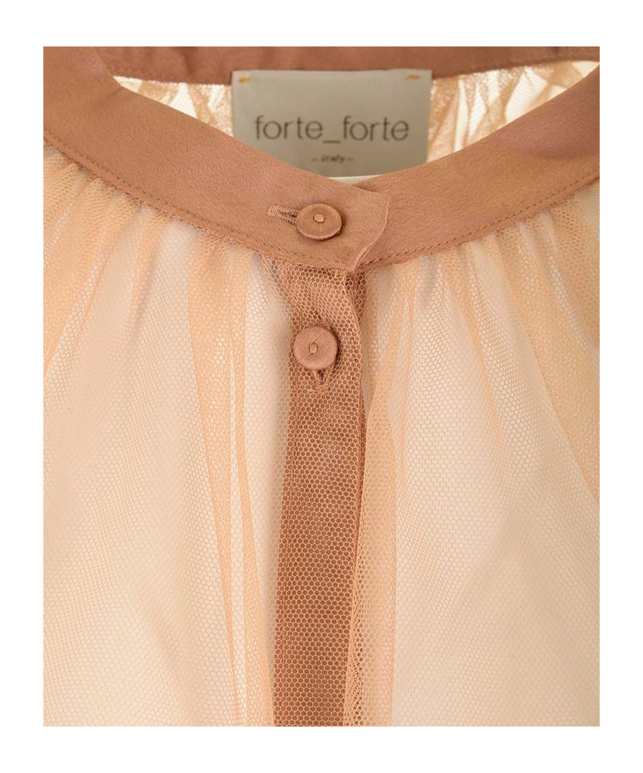 FORTE FORTE TULLE BOHEMIAN SHIRT