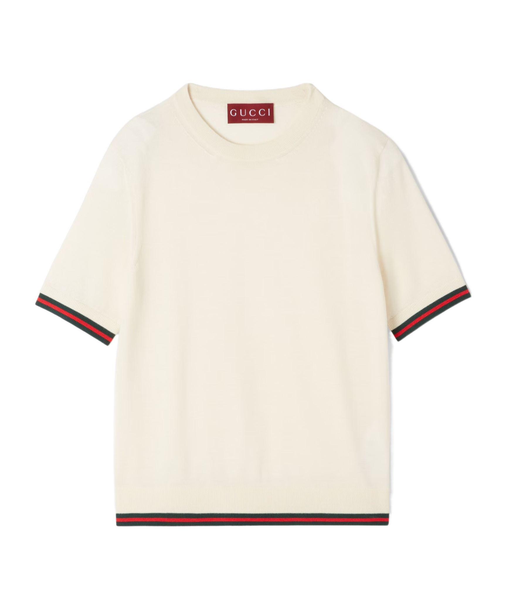 Gucci Extra Fine Cashmere Silk Top In White