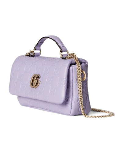 Gucci Gg Milano Small Top Handle Bag In Purple