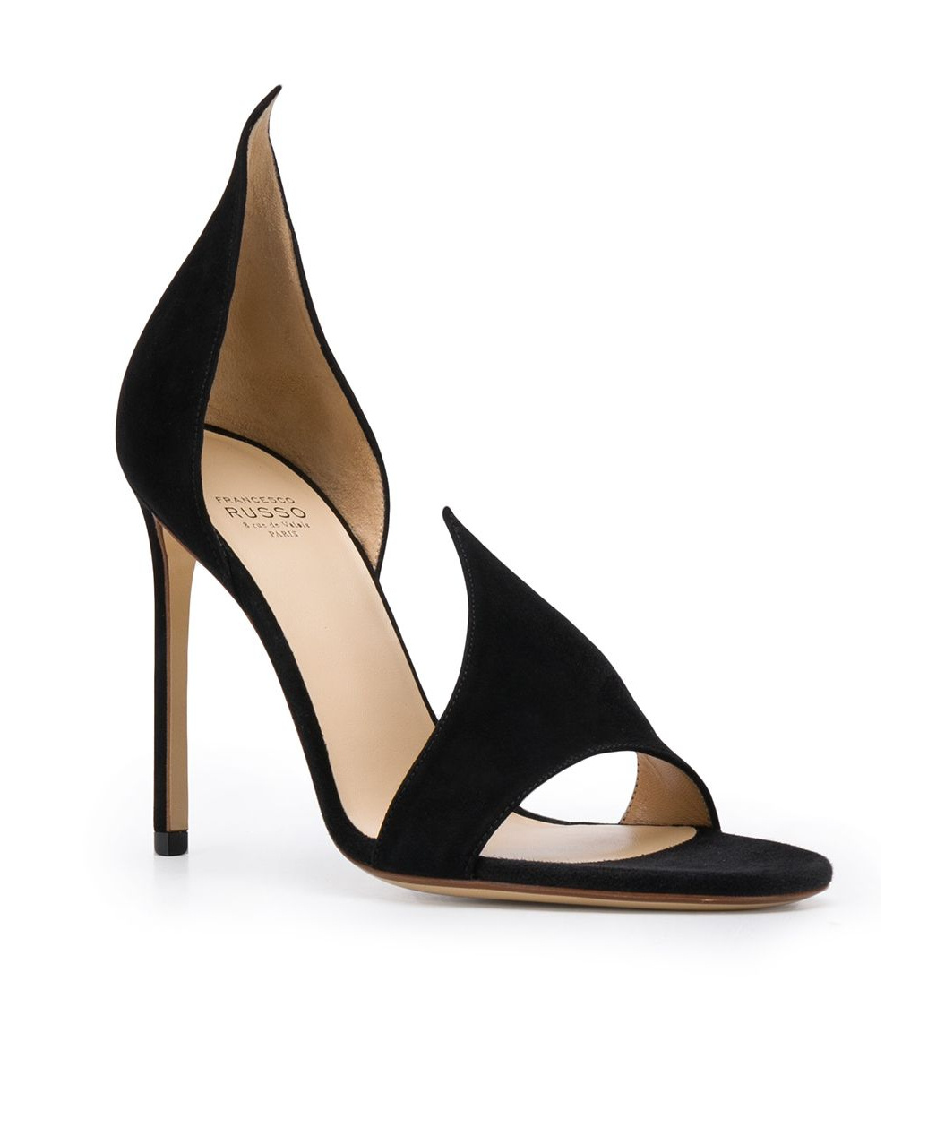 Francesco Russo Sandali In Camoscio In Black