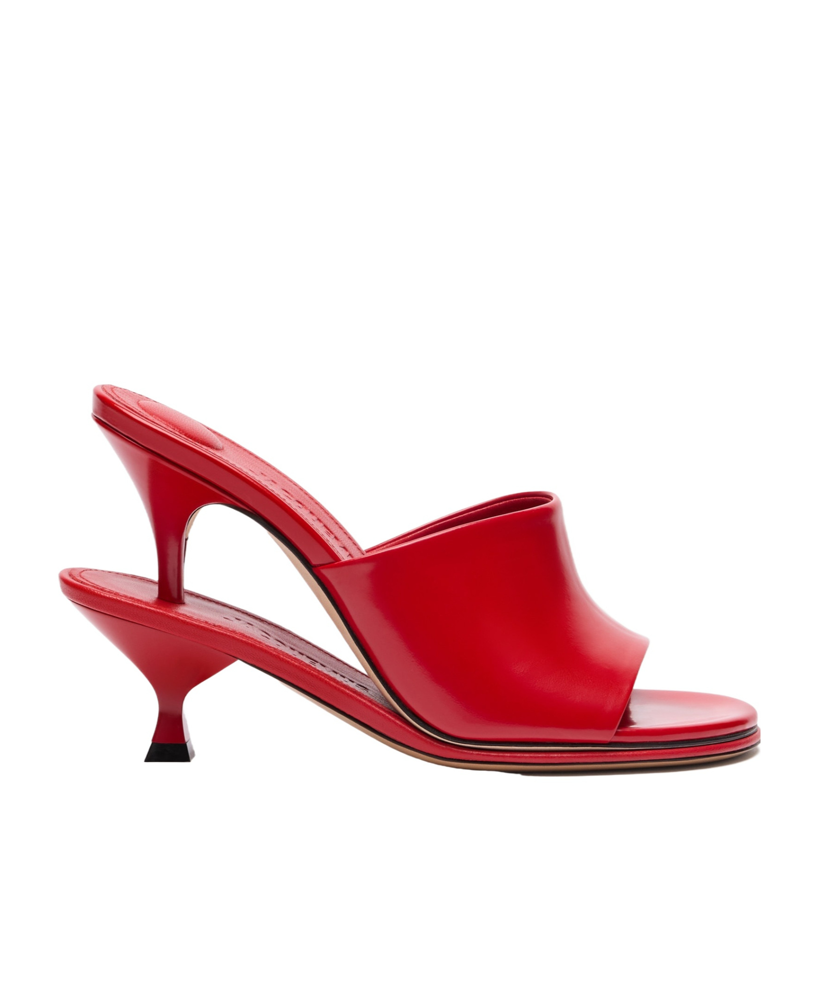 Jacquemus Les Doubles High Heel Sandals In Red