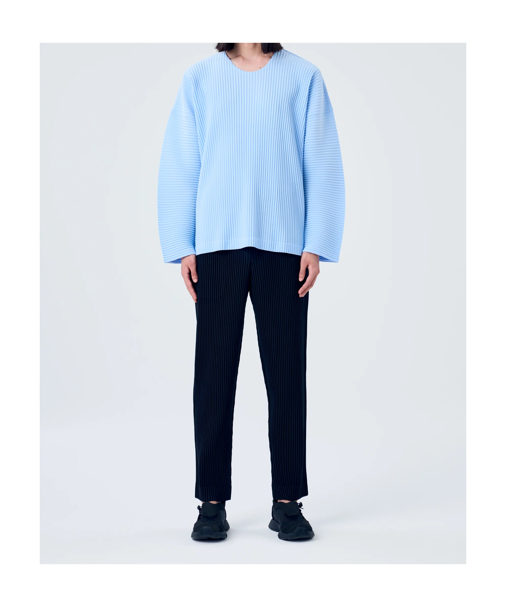 Issey Miyake Elastic Waist Casual Pants In Black