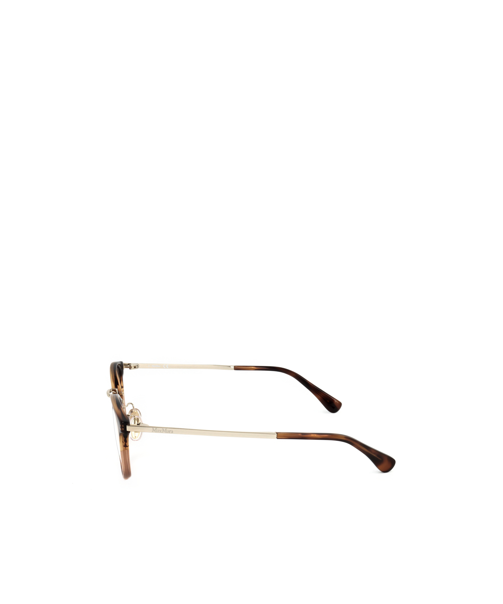 Shop Max Mara Pantos Frame Glasses In White