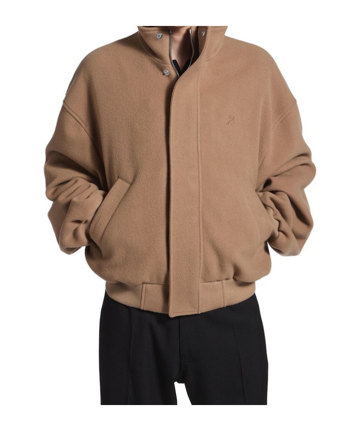 Balenciaga Men's Blouson In Camel In Brown