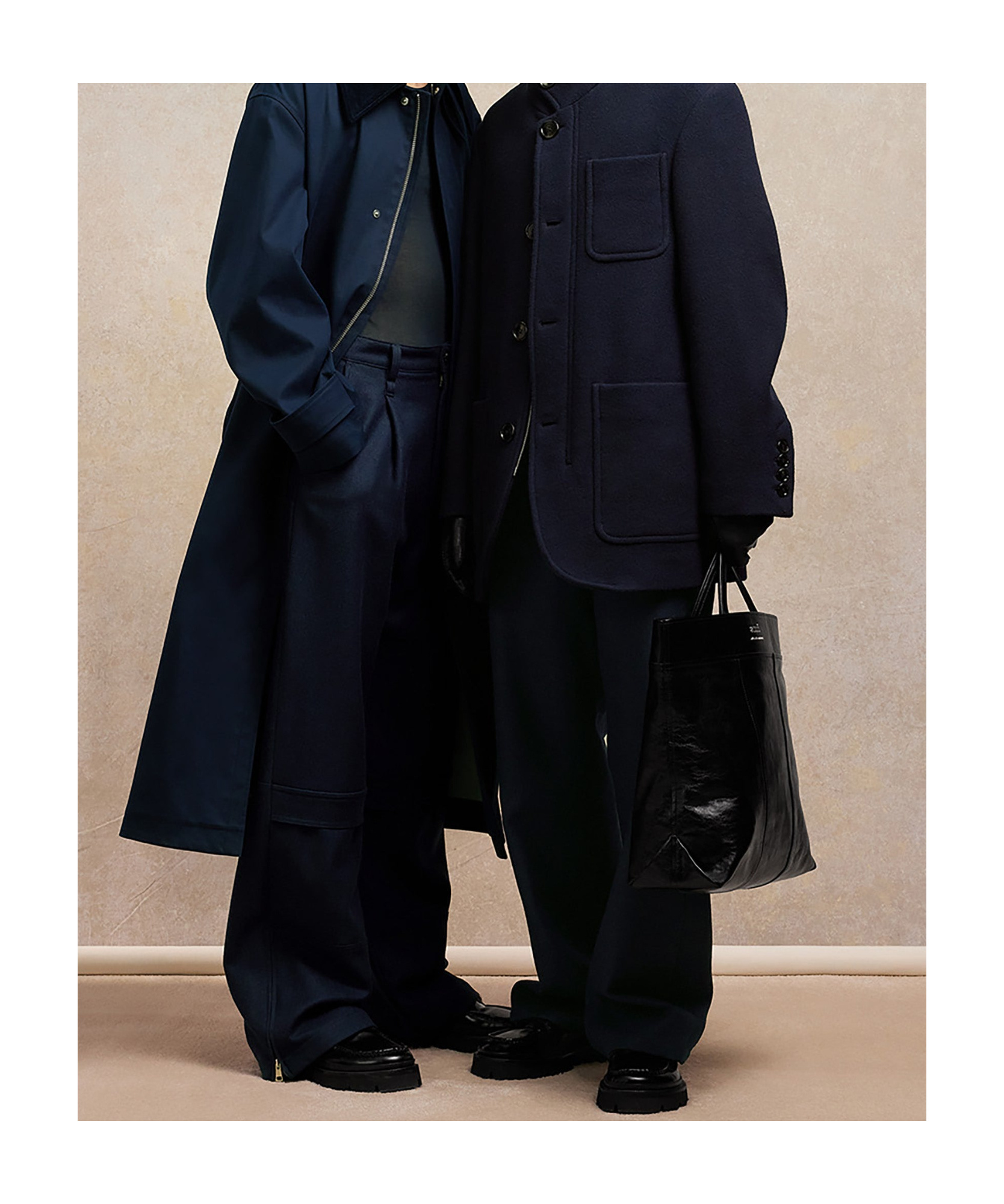 Shop Ami Alexandre Mattiussi Long-sleeved Windbreaker In Black