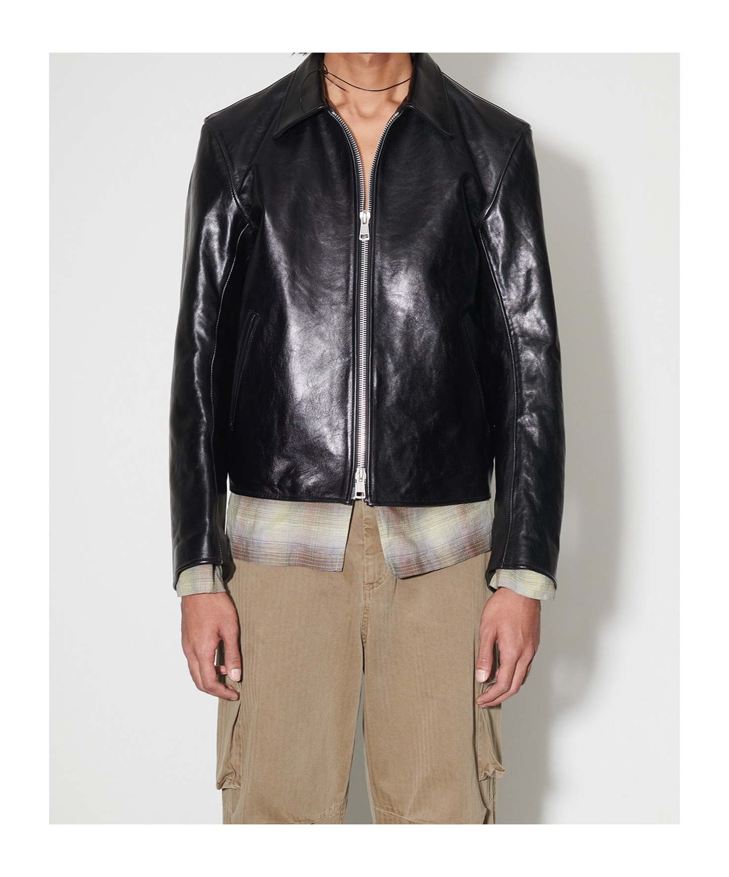 Our Legacy Collared Front Pockets Smooth Texture In Black