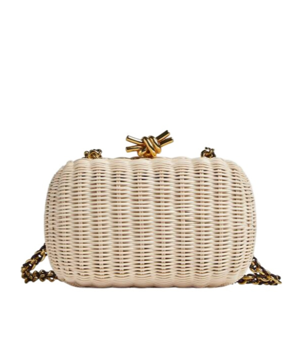 Bottega Veneta Knot Chain In Natural/fondant