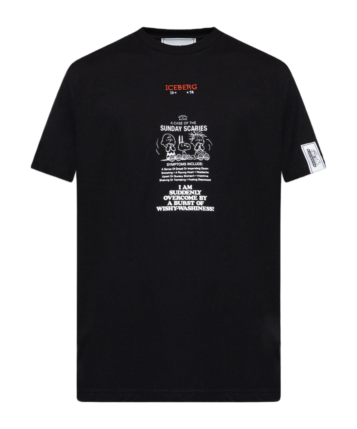 Iceberg Round-neck Printed T-shirt In Black