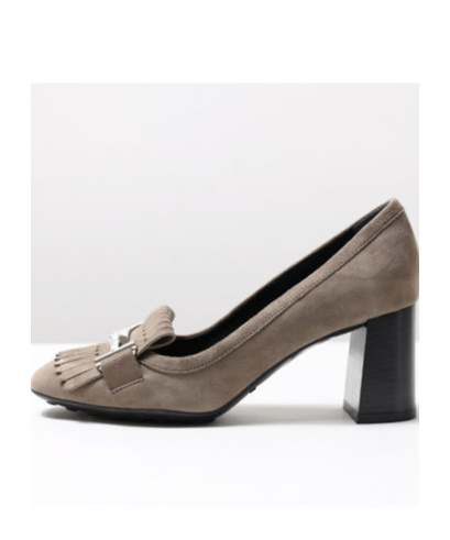 Tod's Round Head High Heels In Green