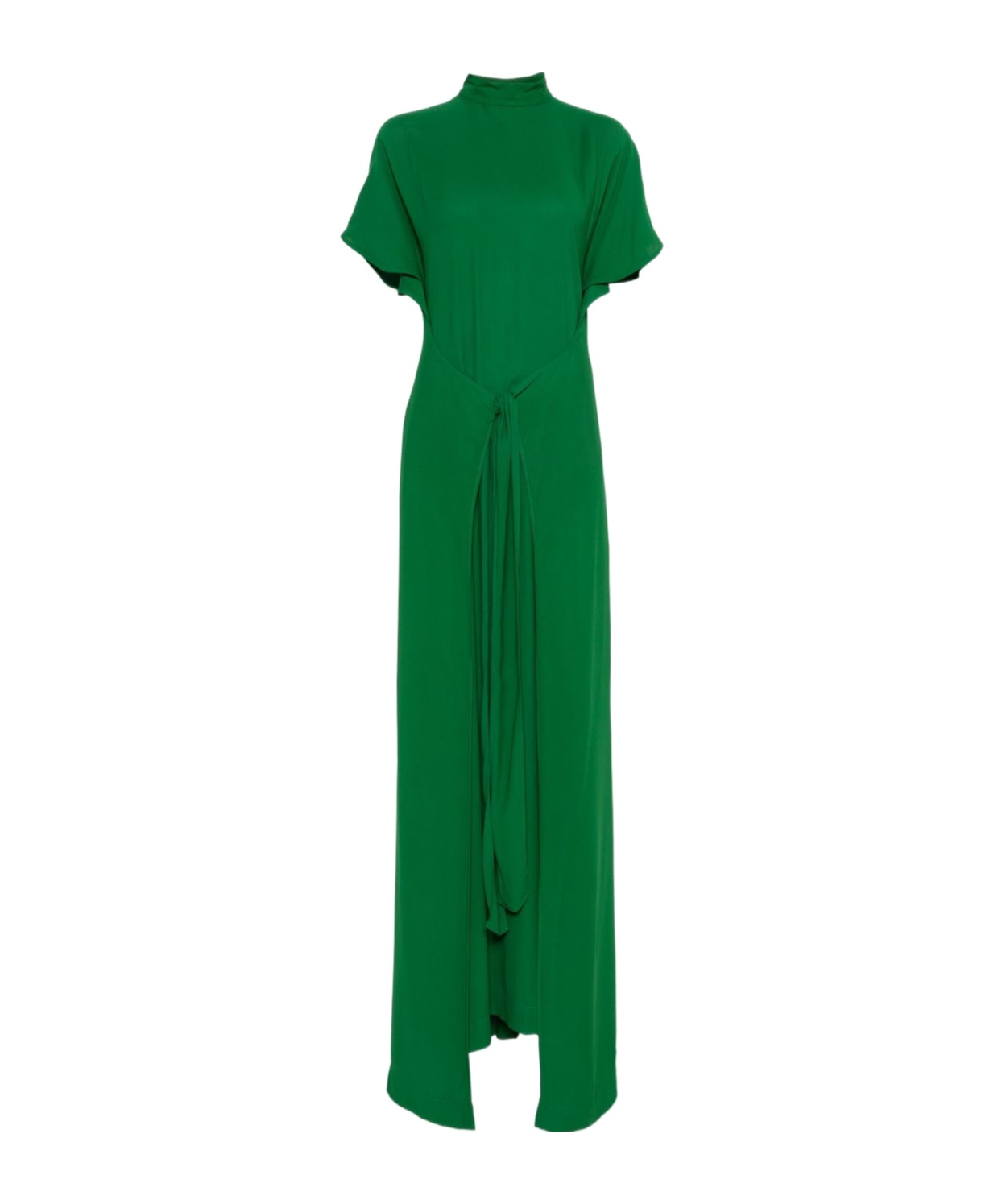 Shop N°21 Tie-fastening Dress In Green