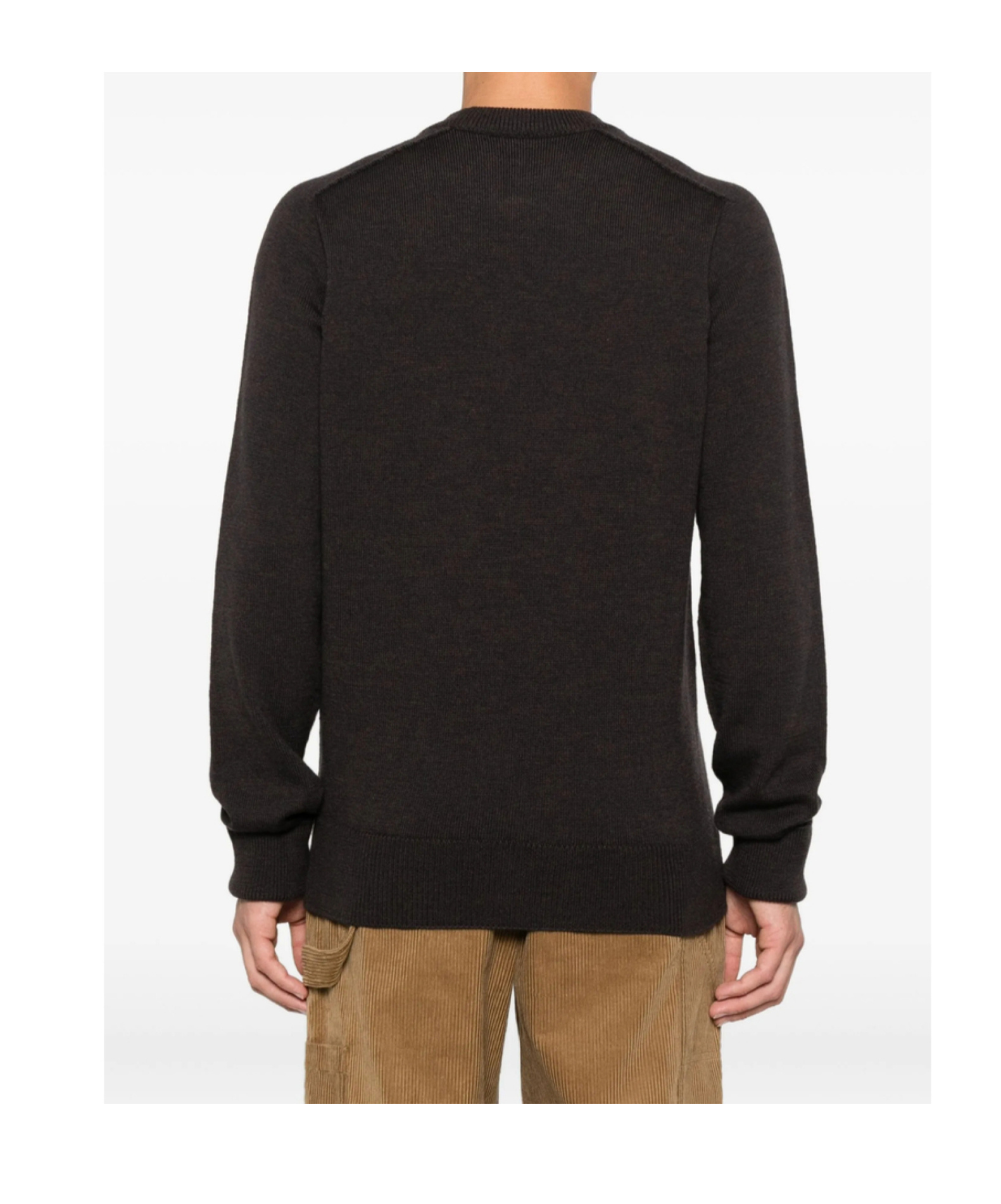 Studio Nicholson Round-neck Wool Sweater In Black