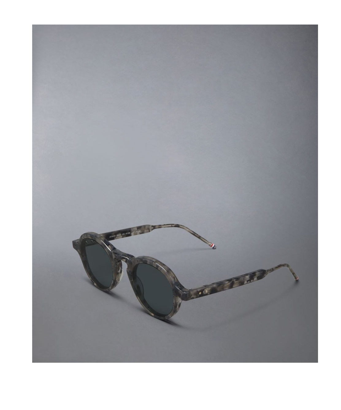 Thom Browne Round Frame Sunglasses In Black