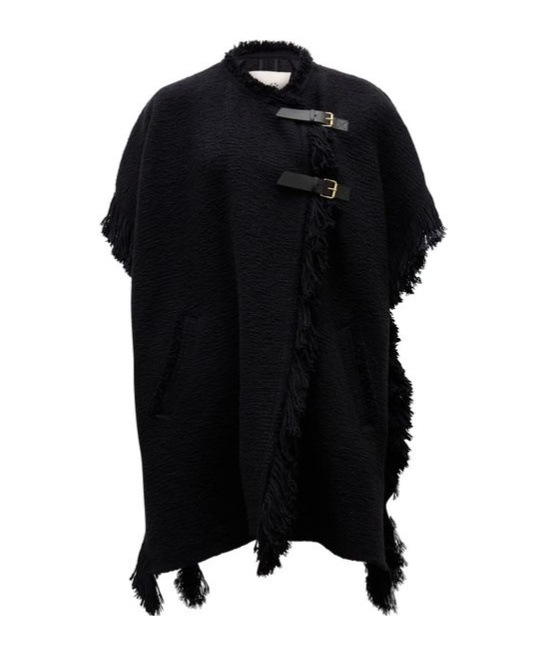 Isabel Marant Fringed Buckled Sleeveless Jacket In Black