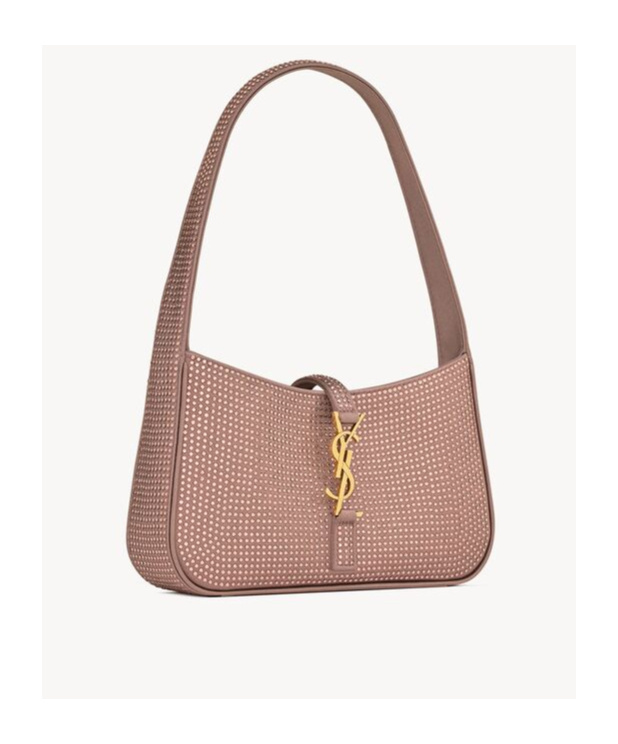 Saint Laurent Le 5 7 Logo Tote In Nude