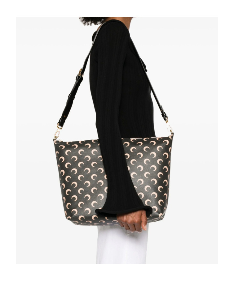 MARINE SERRE PATTERNED SHOULDER BAG