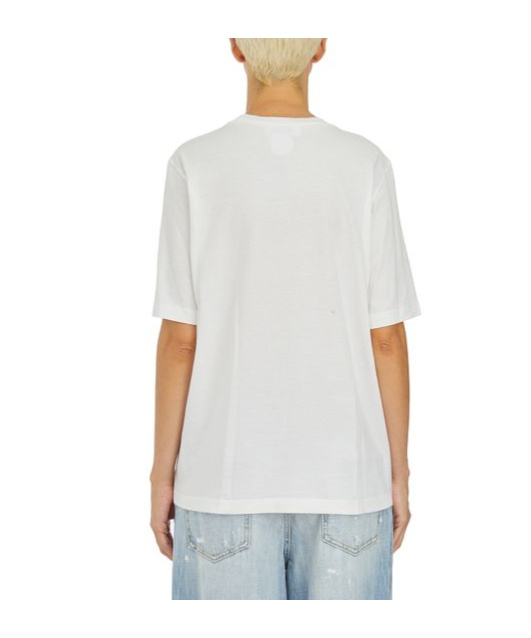 Dsquared2 Dsquared Woman White Cotton T-shirt In White