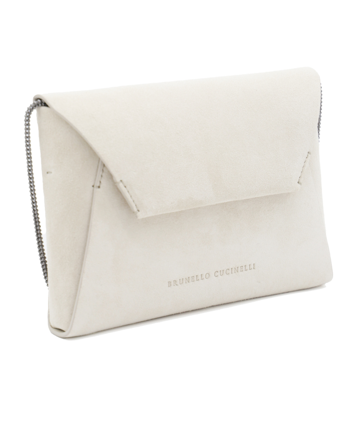 Shop Brunello Cucinelli Bc Duo Clutch Bag In White