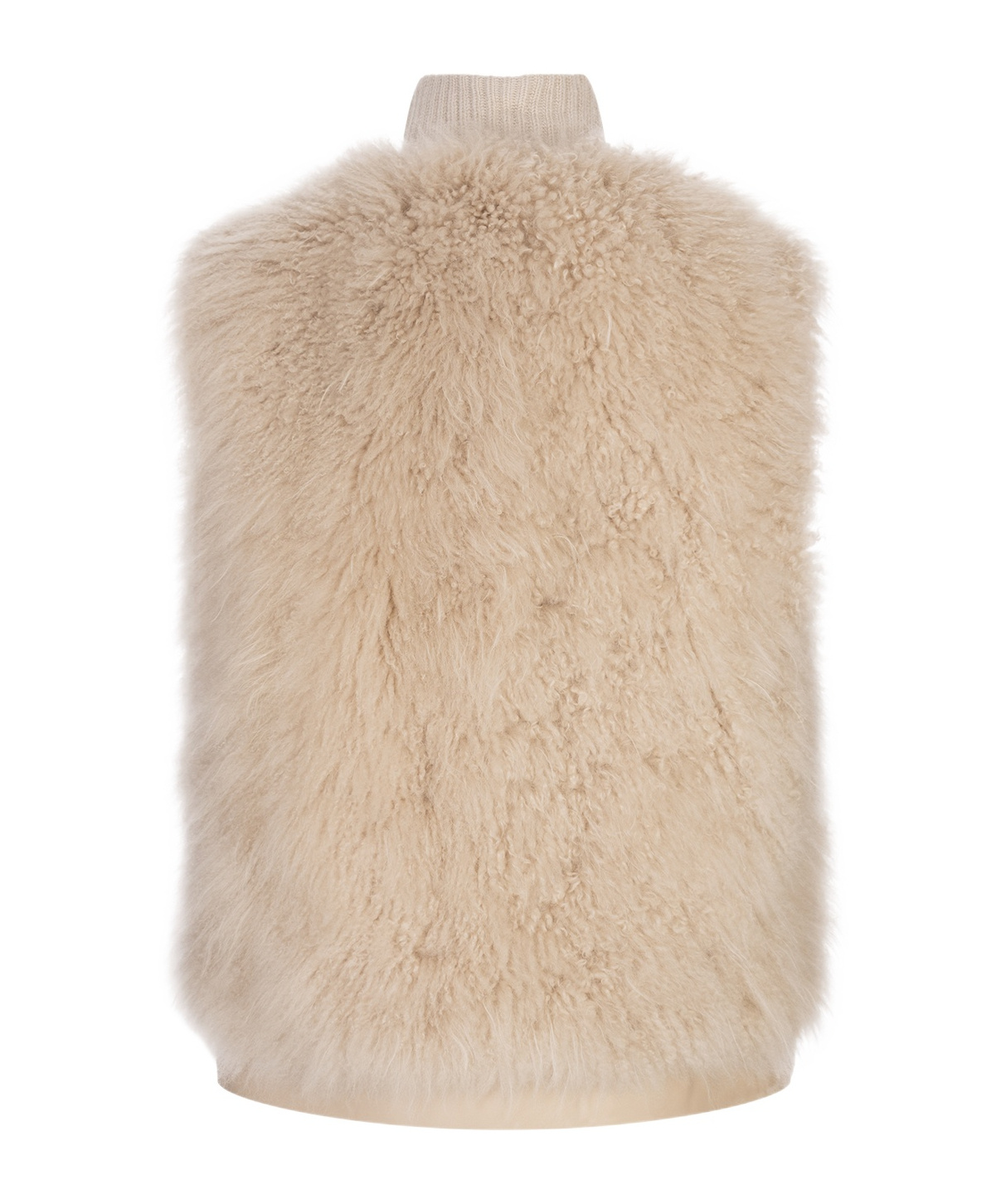 Agnona Plush Vest In Brown