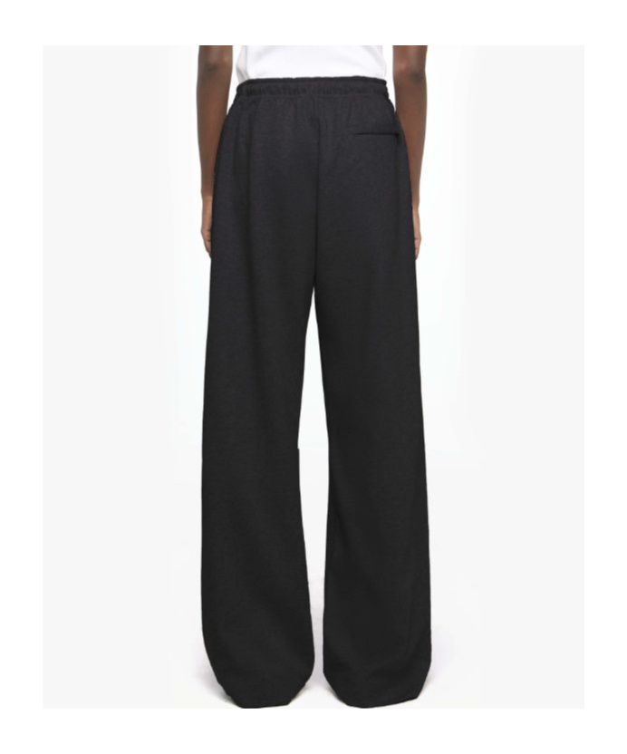 Jw Anderson J. W. Anderson Relaxed Wide-leg Trousers With Elastic Waistband In Black