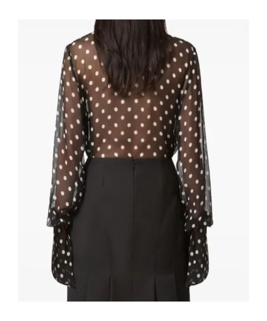 Nina Ricci Bell-cuffs Shirt In Black