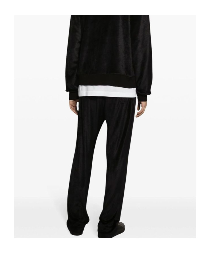 Dolce & Gabbana Logo-patch Track Pants In Black
