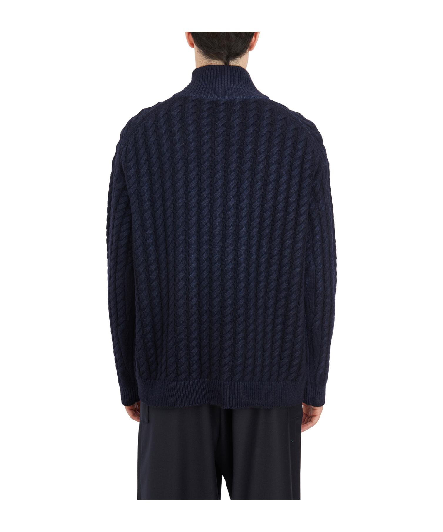 BARENA VENEZIA HIGH-NECKED KNITTED CARDIGAN