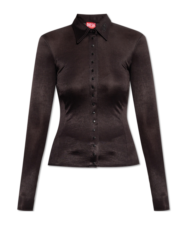 Diesel C-elaia Shirt In Black