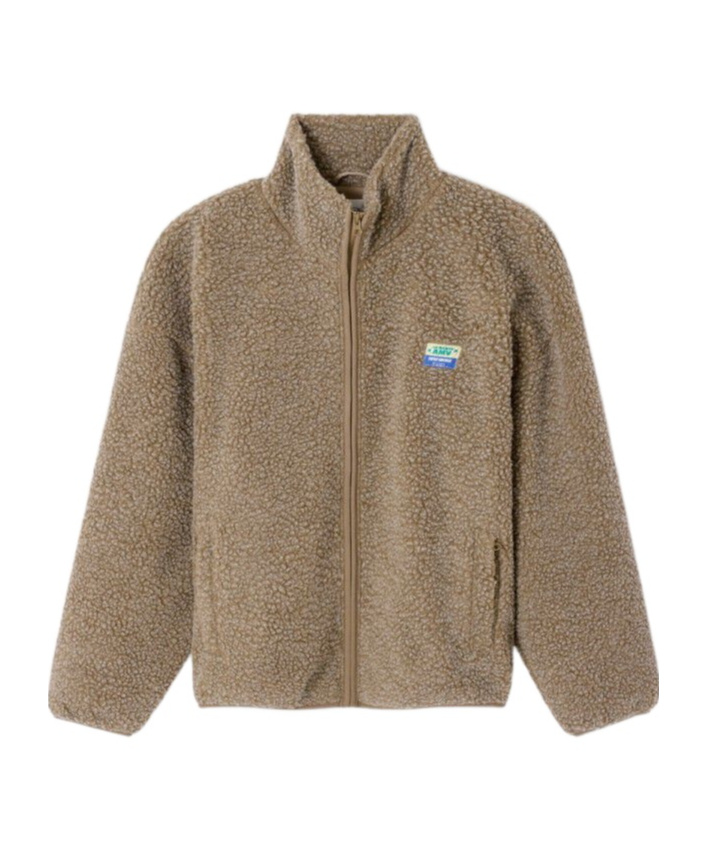 American Vintage Stand Collar Fleece Sweatshirt In Muscadechine
