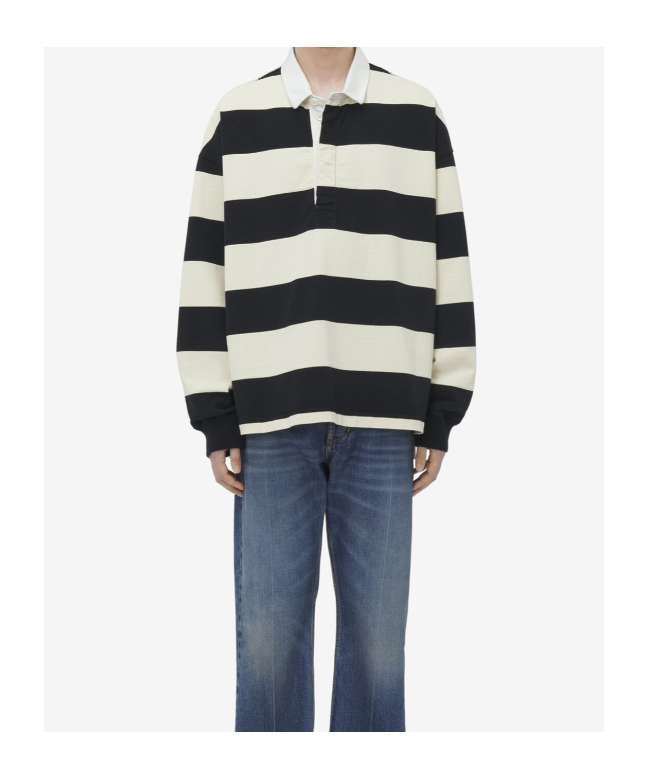 Alexander Mcqueen Embroidered Cotton Oversize Polo Shirt In Black