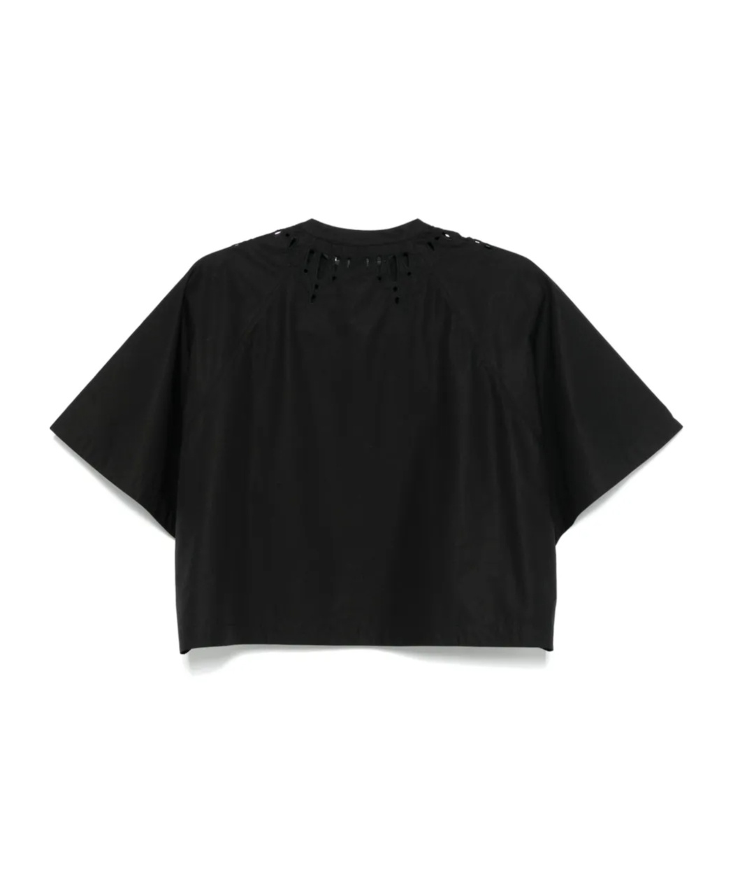 Shop Yves Salomon Poplin Shirt In Black
