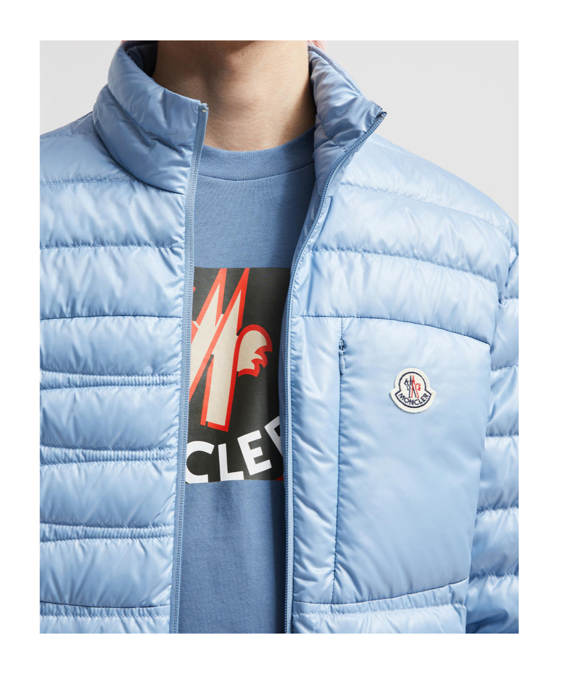 Moncler Leveche Padded Jacket In Blue