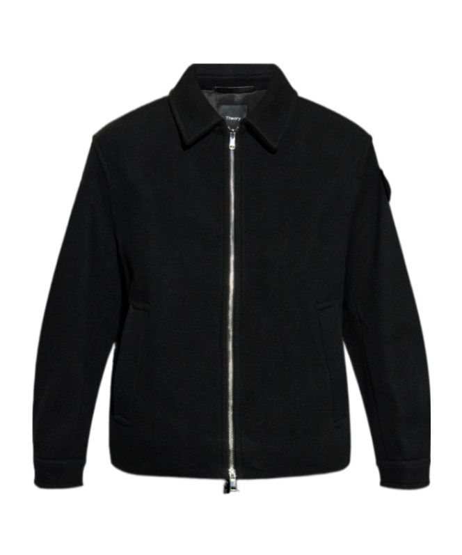 Theory Hazelton Lightweight Shirt Jacket In Black