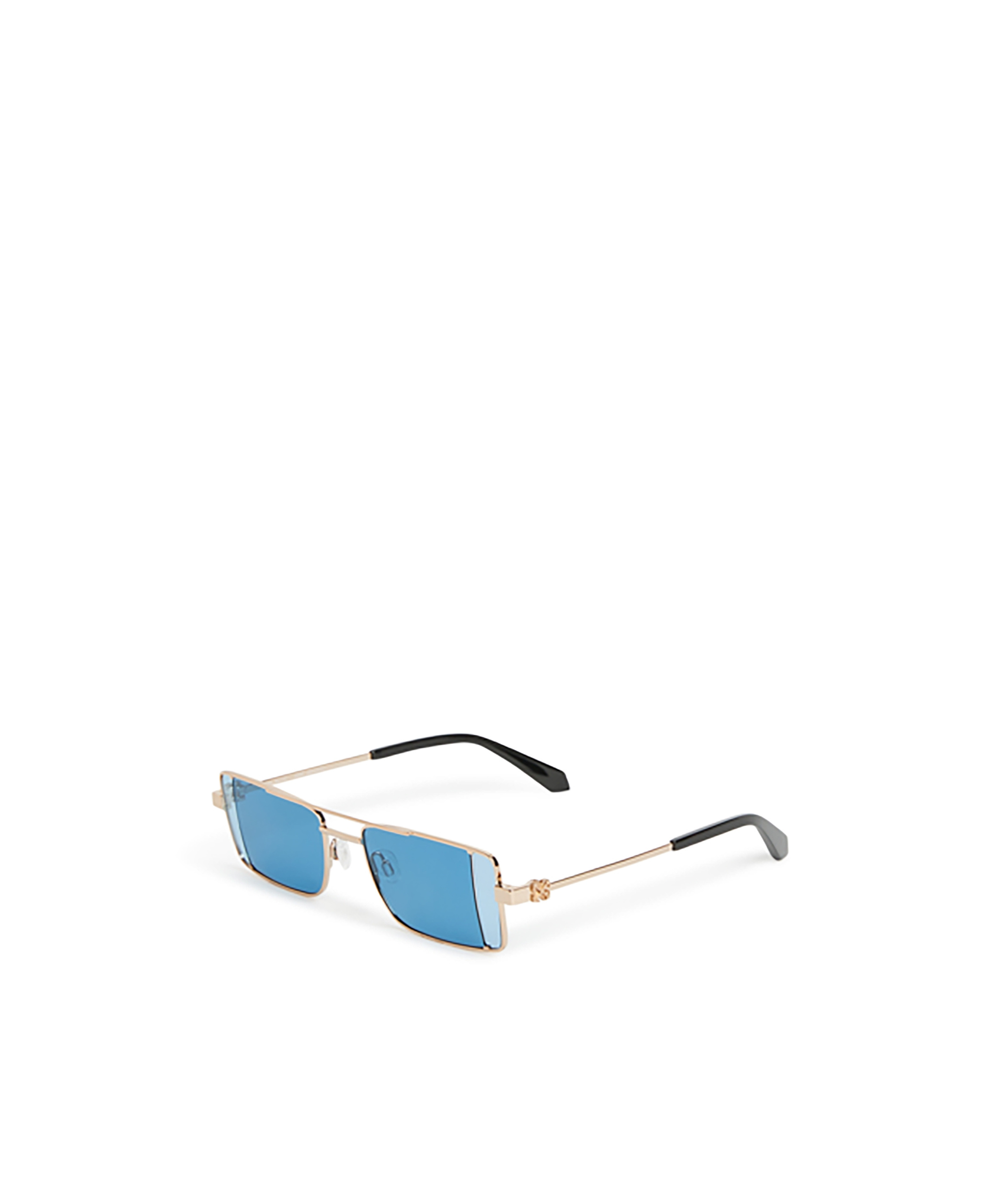 Off-white Cortez Rectangular Frame Sunglasses In Blue