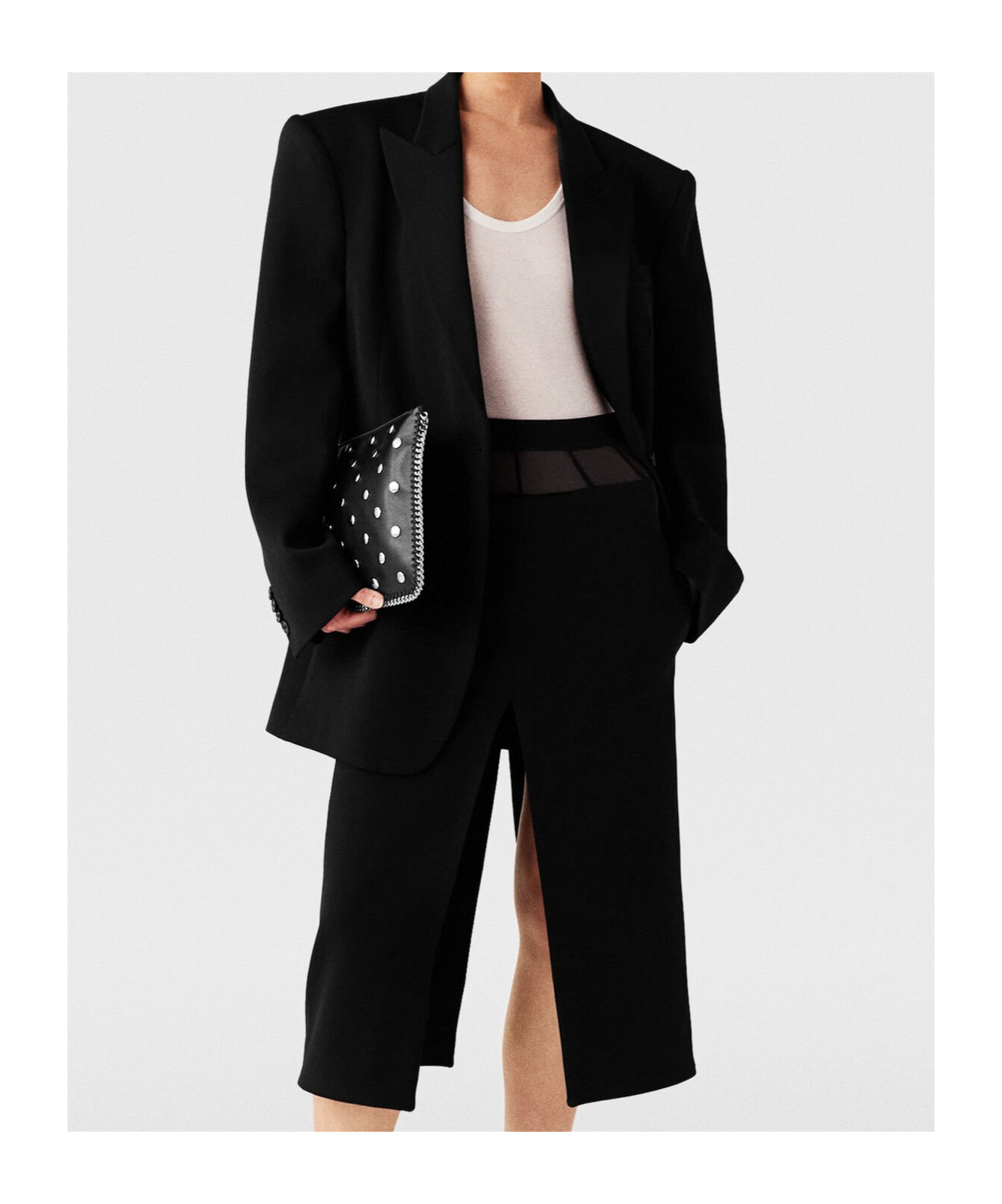 Stella Mccartney Single-breasted Blazer In Black