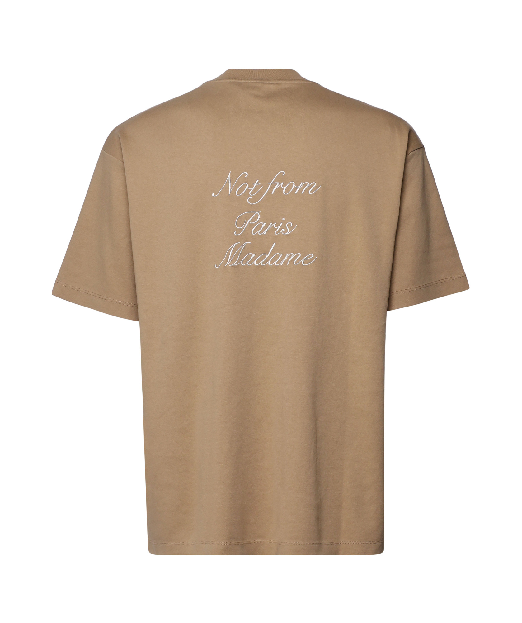 Drôle De Monsieur T-shirt Le T-shirt Slogan Classique In Brown
