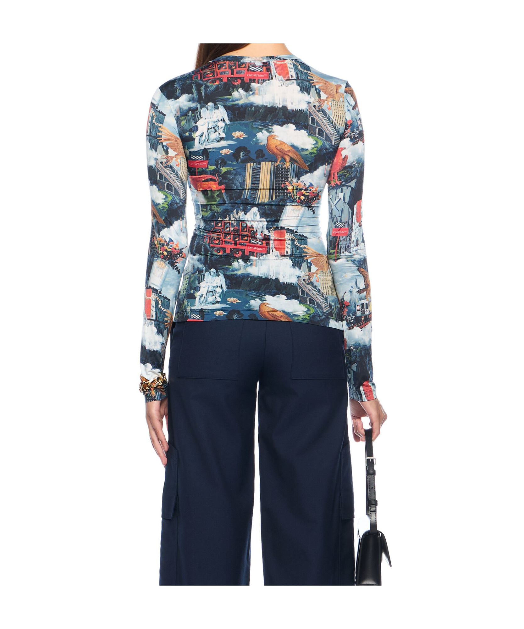 Off-white World Paint Second Skin Crew In Multi