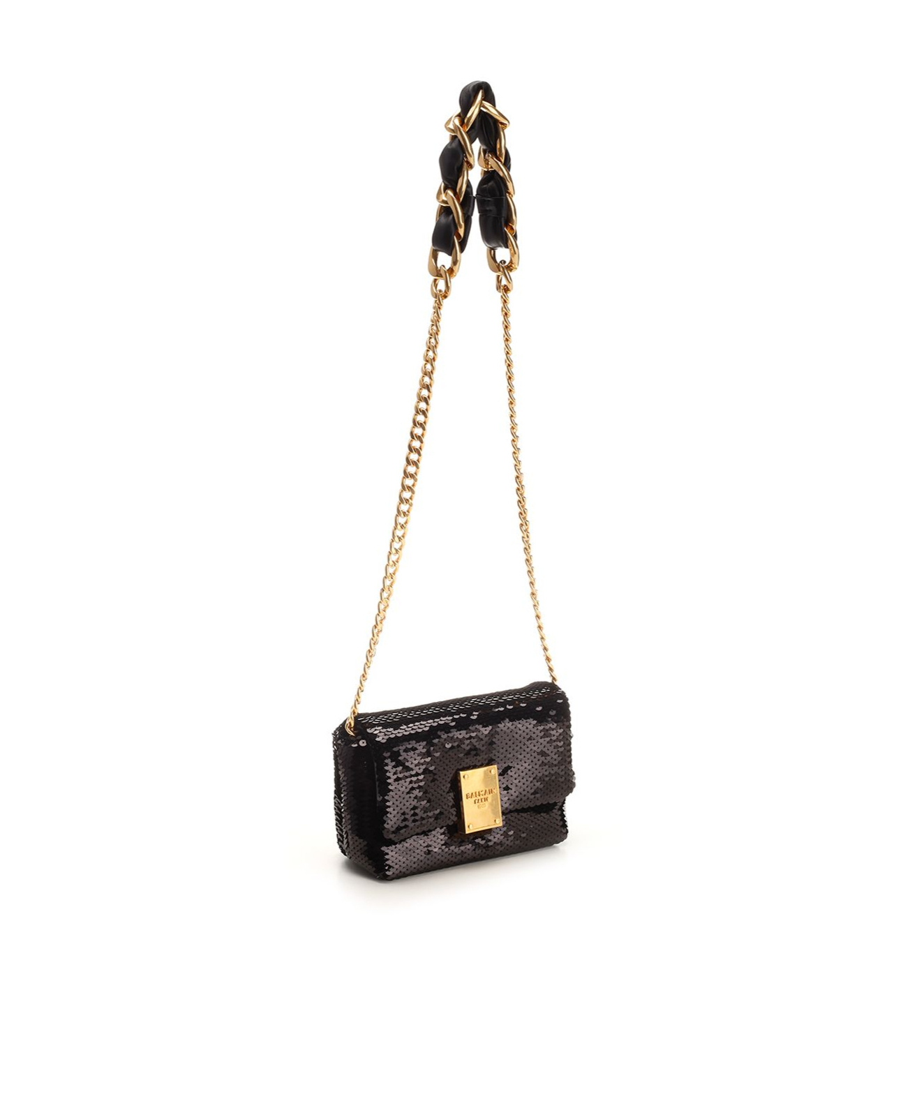 BALMAIN SEQUINNED CROSS BODY BAG
