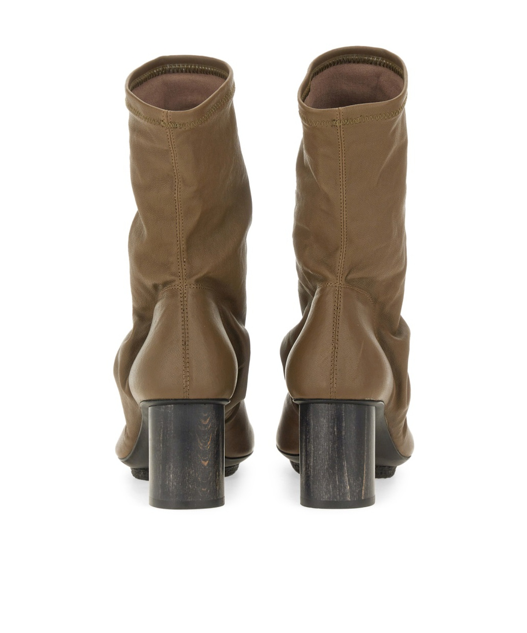 Uma Wang Round-head Short Boots In Brown